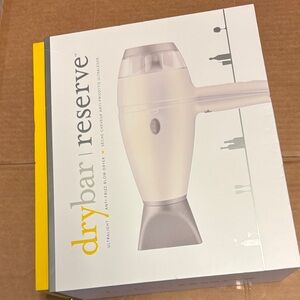 NWT- Drybar Reserve Hair Dryer in Cream with Silver Accents